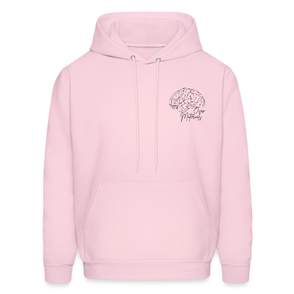 Mind Over Materials Men's Hoodie - pale pink