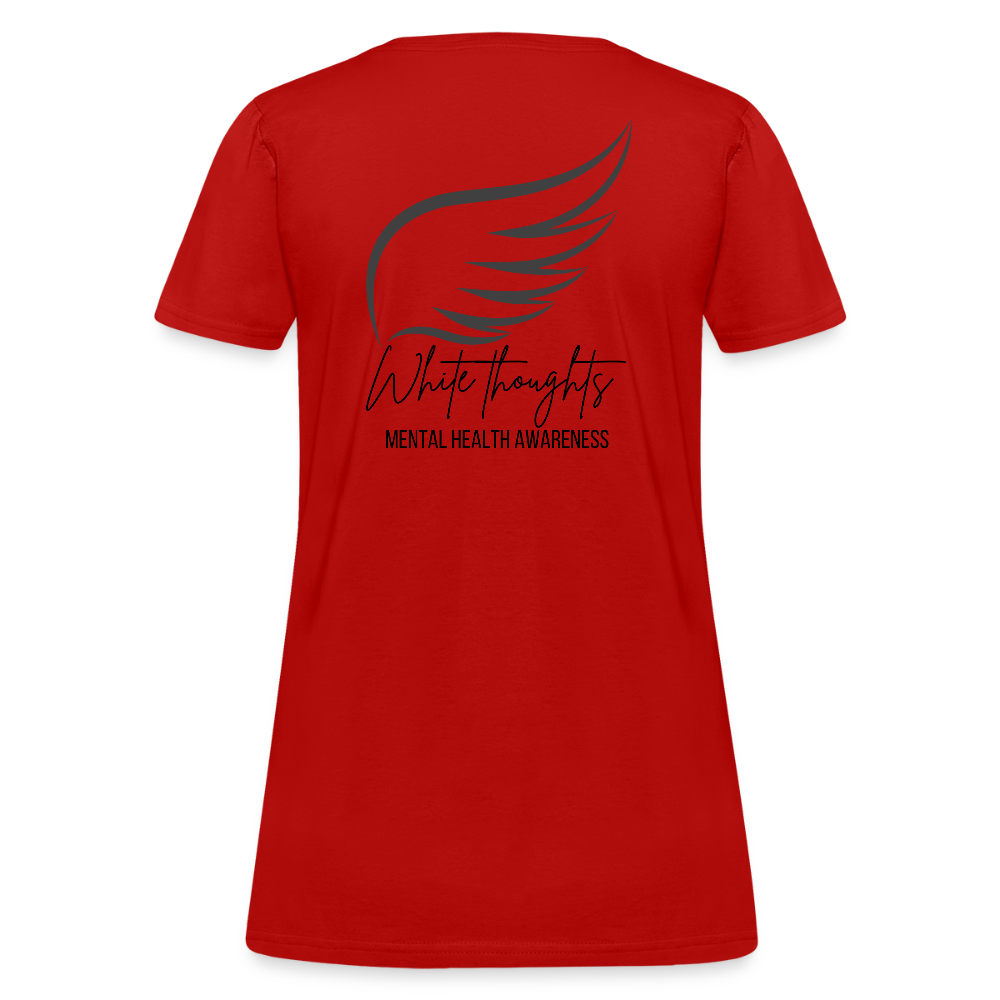 White Thoughts MH Women's T-Shirt - red