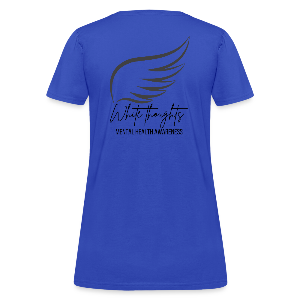 White Thoughts MH Women's T-Shirt - royal blue