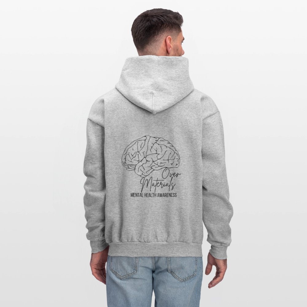 Mind Over Materials Men's Hoodie - heather gray