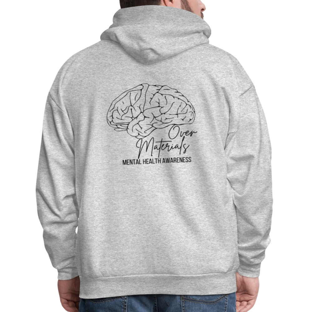 Mind Over Materials Men's Hoodie - heather gray