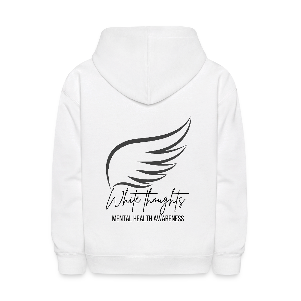 White Thoughts MH Kids' Hoodie - white