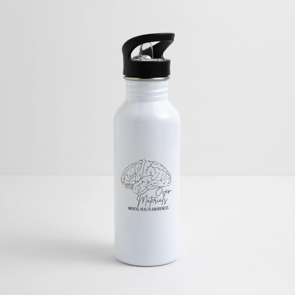 Mind Over Materials Water Bottle - white