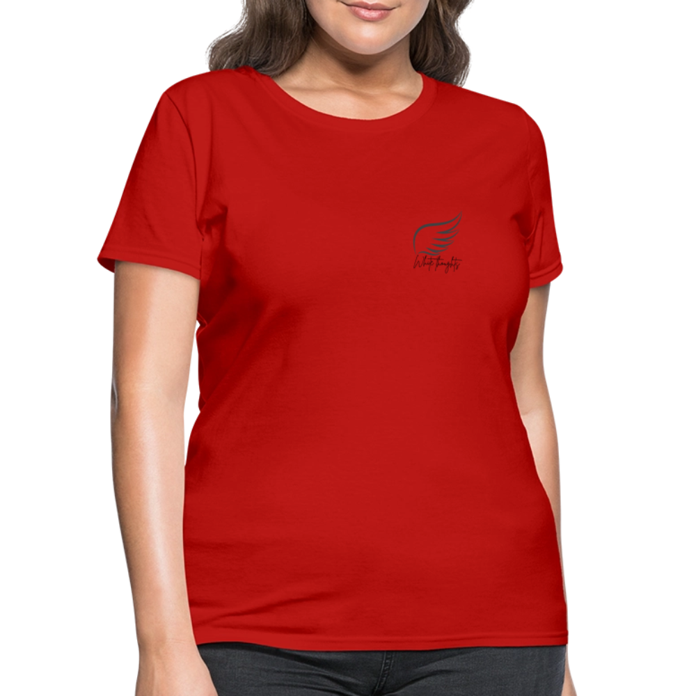 White Thoughts MH Women's T-Shirt - red