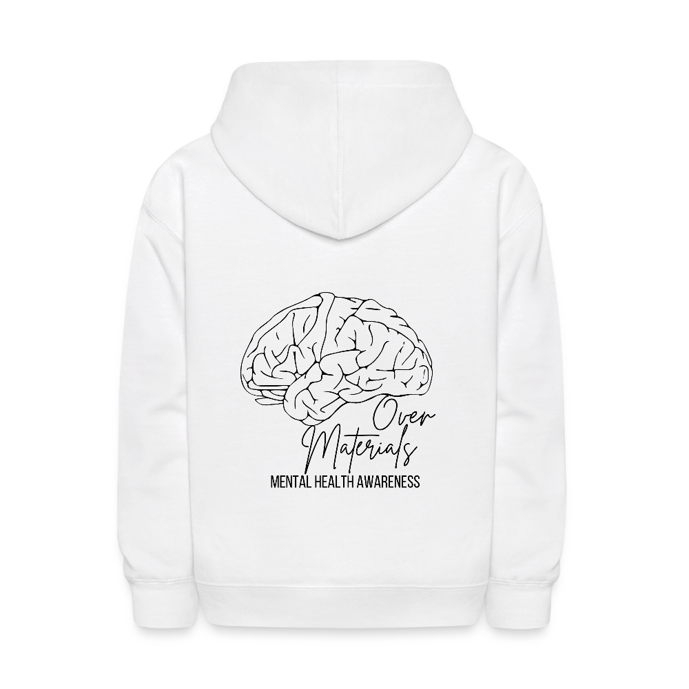 Mind Over Materials Kids' Hoodie - white