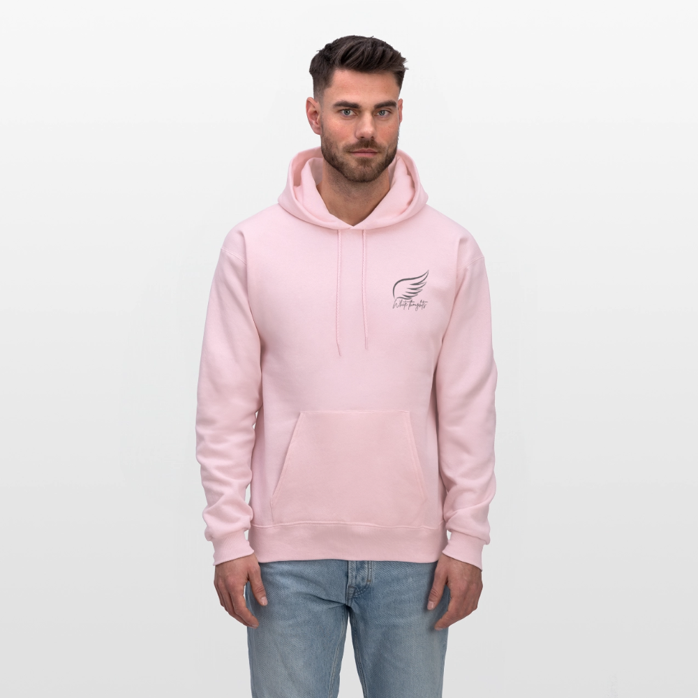 White Thoughts MH Men's Hoodie - pale pink