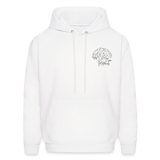 Mind Over Materials Men's Hoodie - white