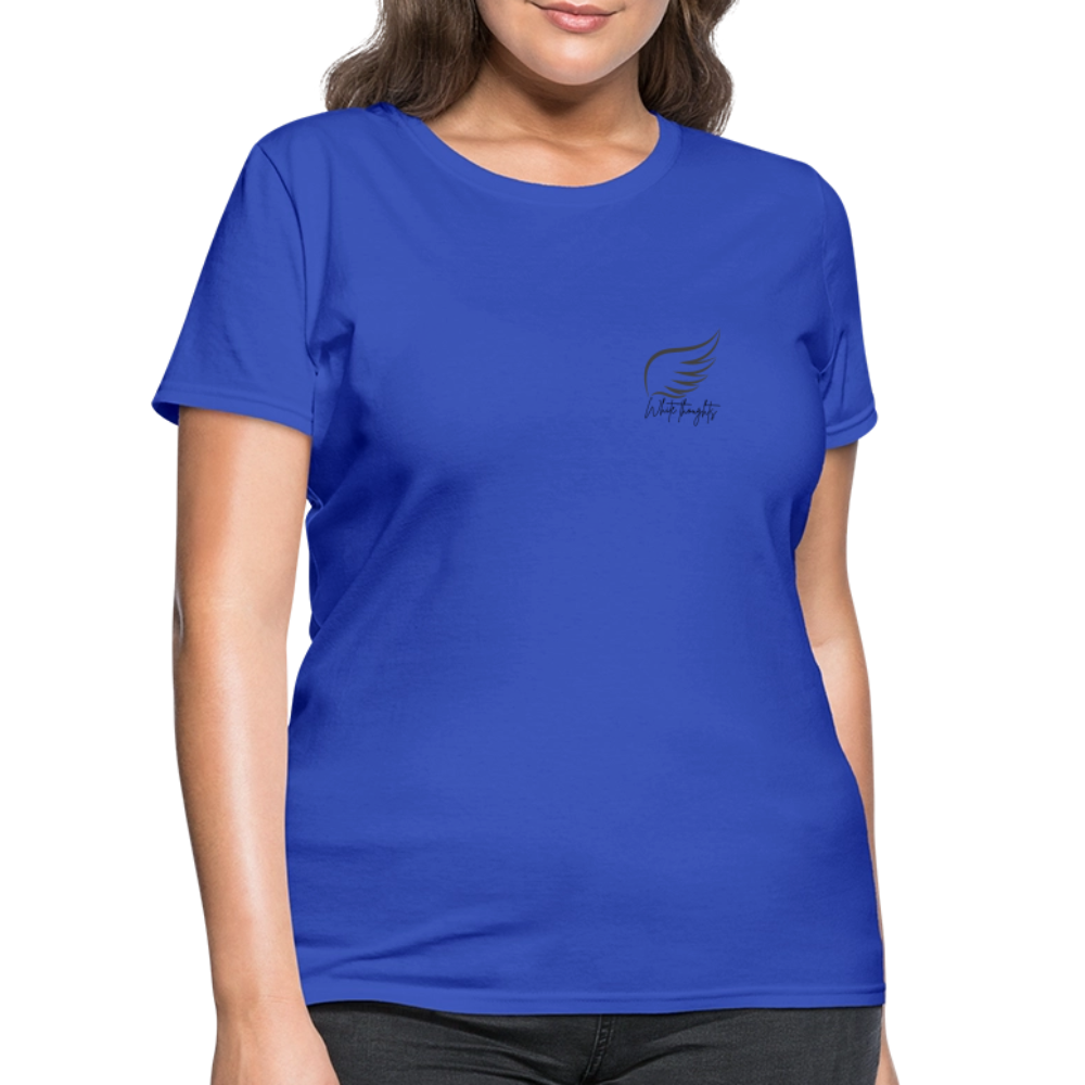 White Thoughts MH Women's T-Shirt - royal blue