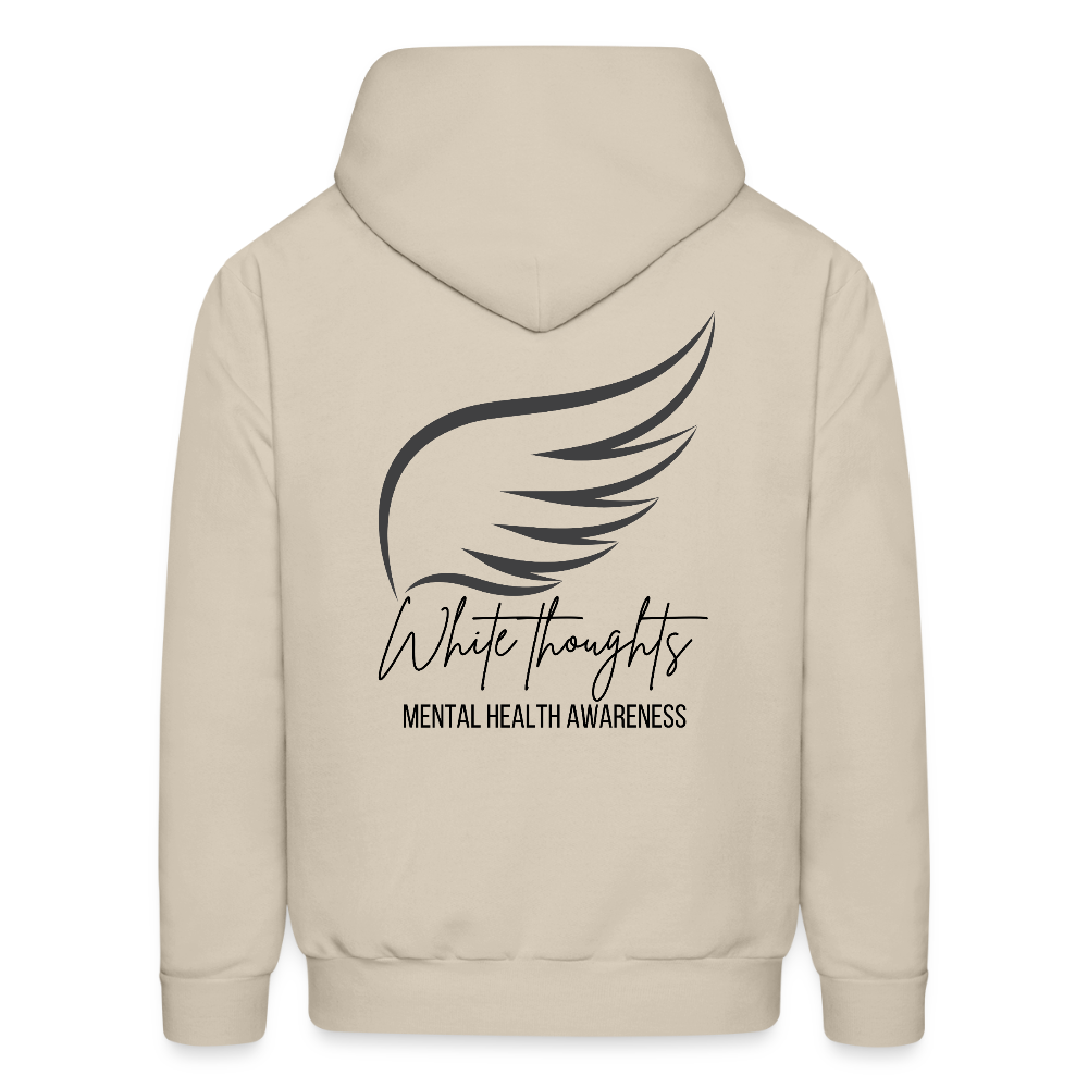 White Thoughts MH Men's Hoodie - Sand