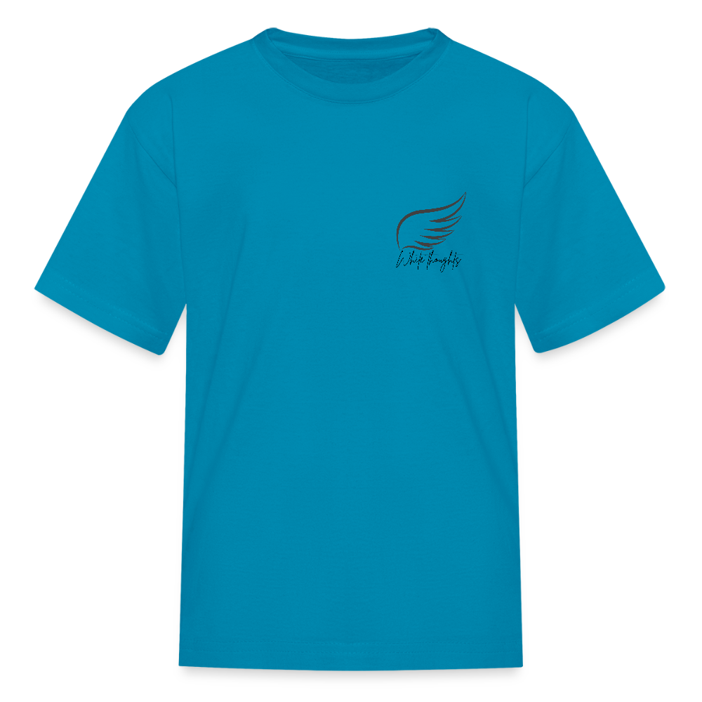 White Thoughts MH Kids' T-Shirt - turquoise