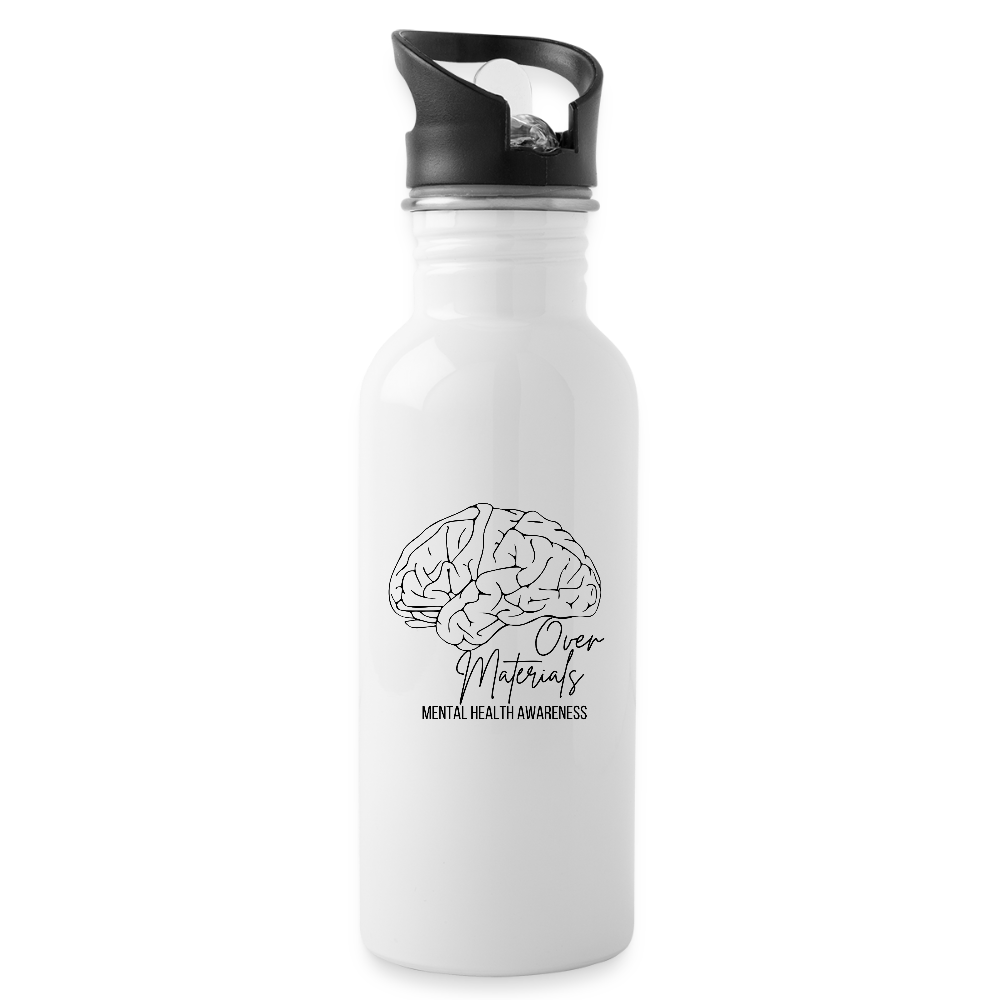 Mind Over Materials Water Bottle - white