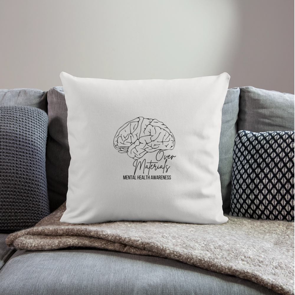 Mind Over Materials Throw Pillow Cover 18” x 18” - natural white