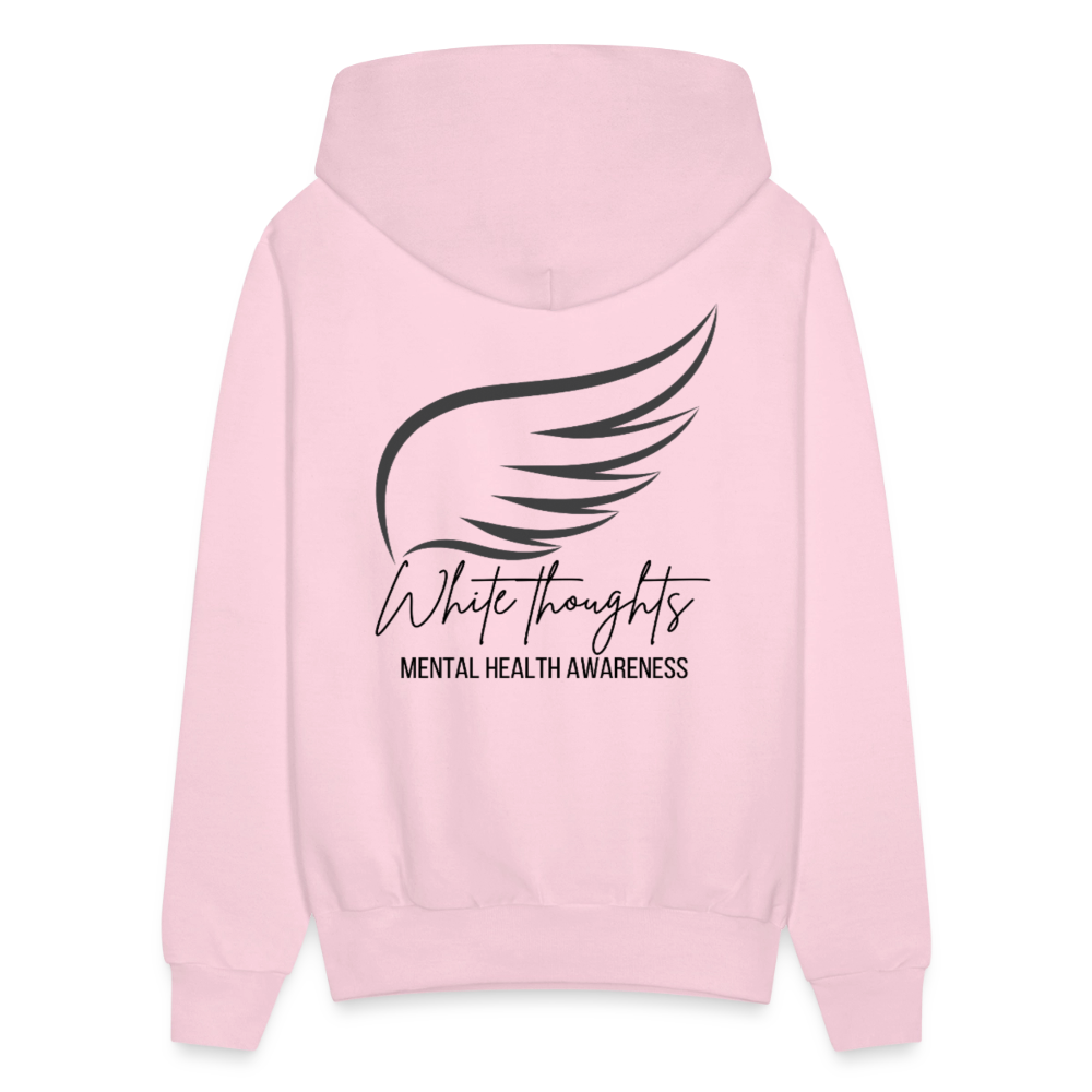 White Thoughts MH Women's Hoodie - pale pink