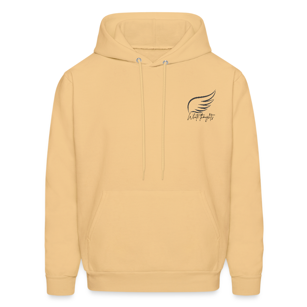 White Thoughts MH Men's Hoodie - light gold 