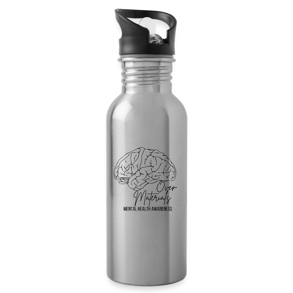 Mind Over Materials Water Bottle - silver