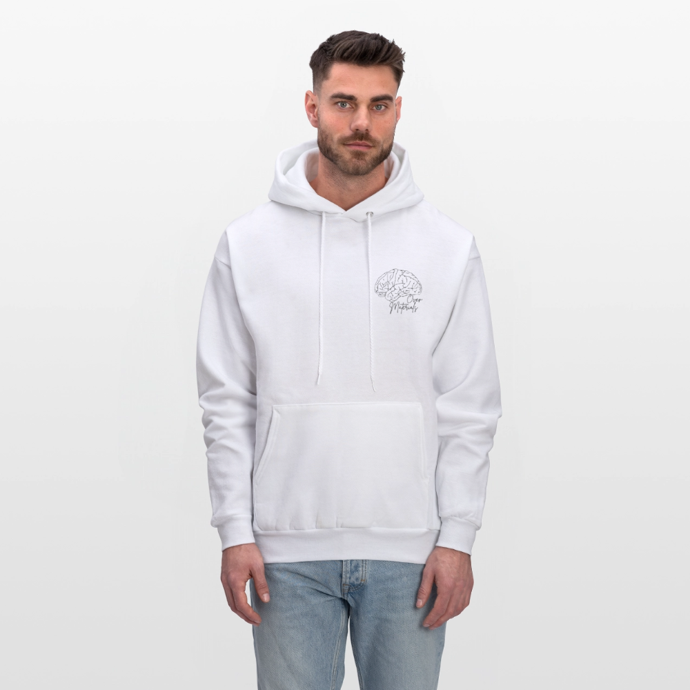 Mind Over Materials Men's Hoodie - white