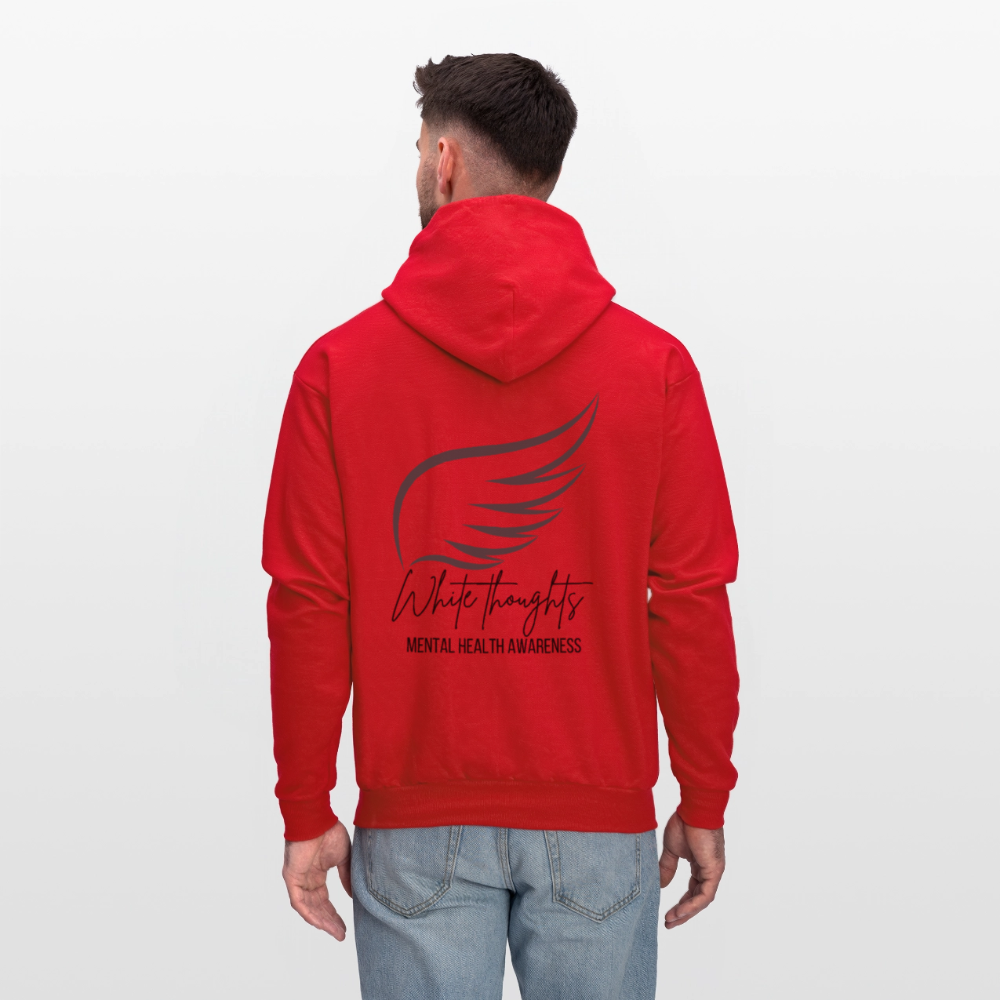 White Thoughts MH Men's Hoodie - red