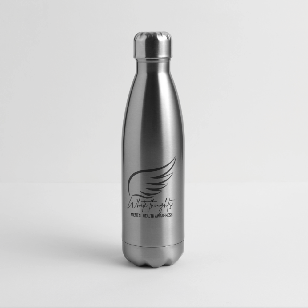 White Thoughts MH Insulated Stainless Steel Water Bottle - silver