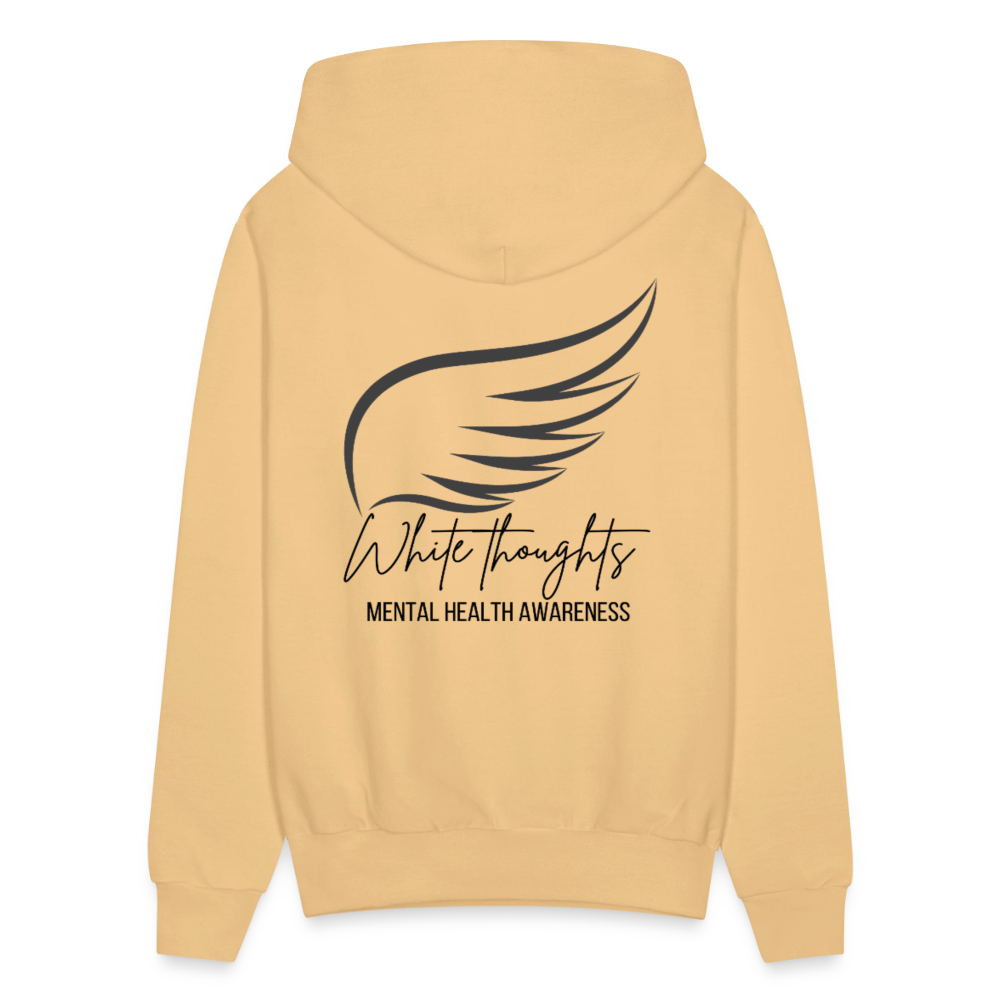 White Thoughts MH Women's Hoodie - light gold 