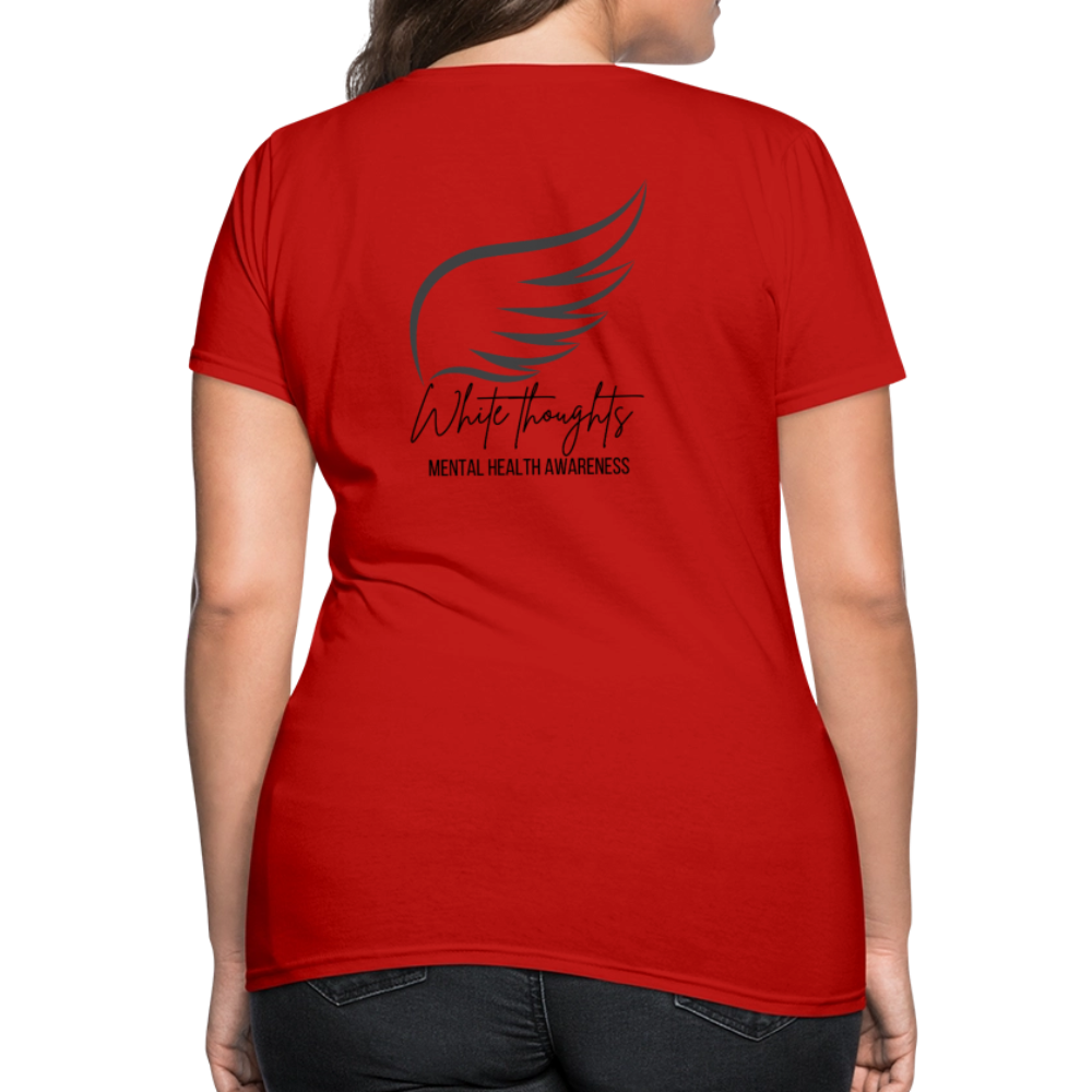 White Thoughts MH Women's T-Shirt - red