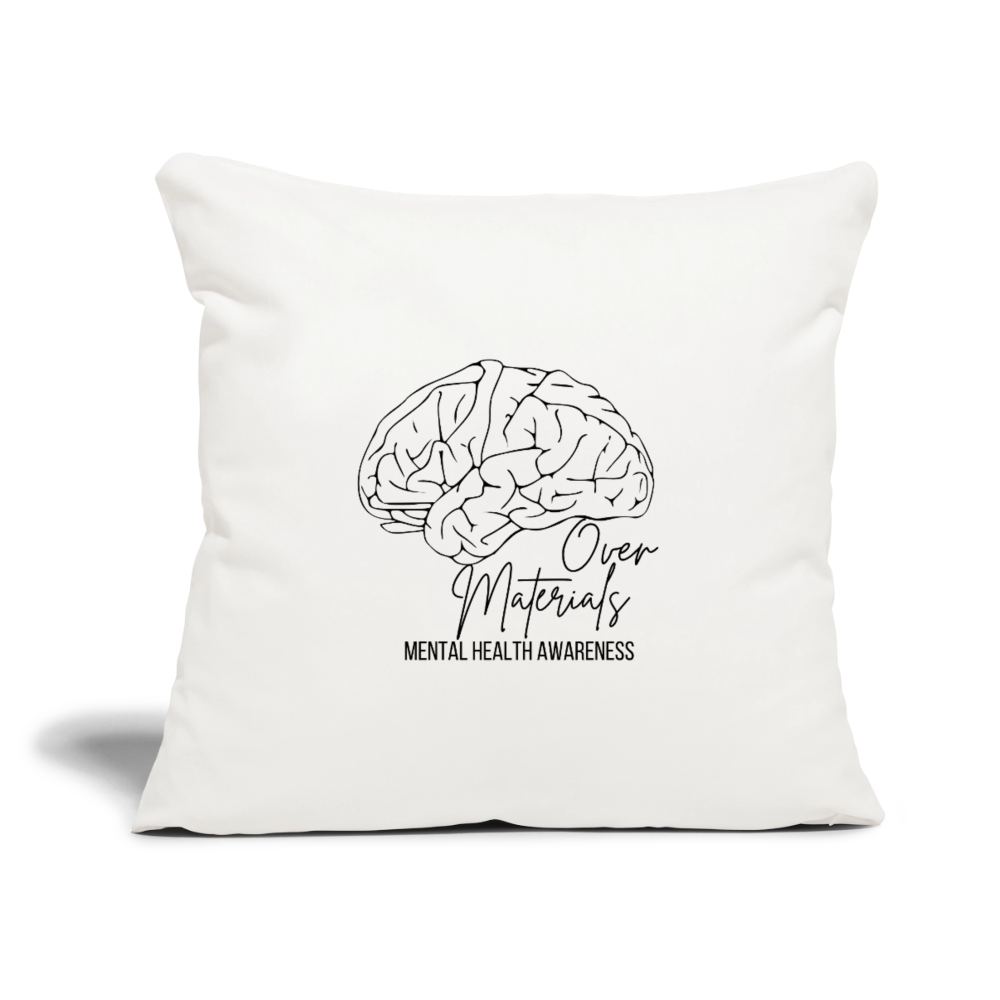 Mind Over Materials Throw Pillow Cover 18” x 18” - natural white