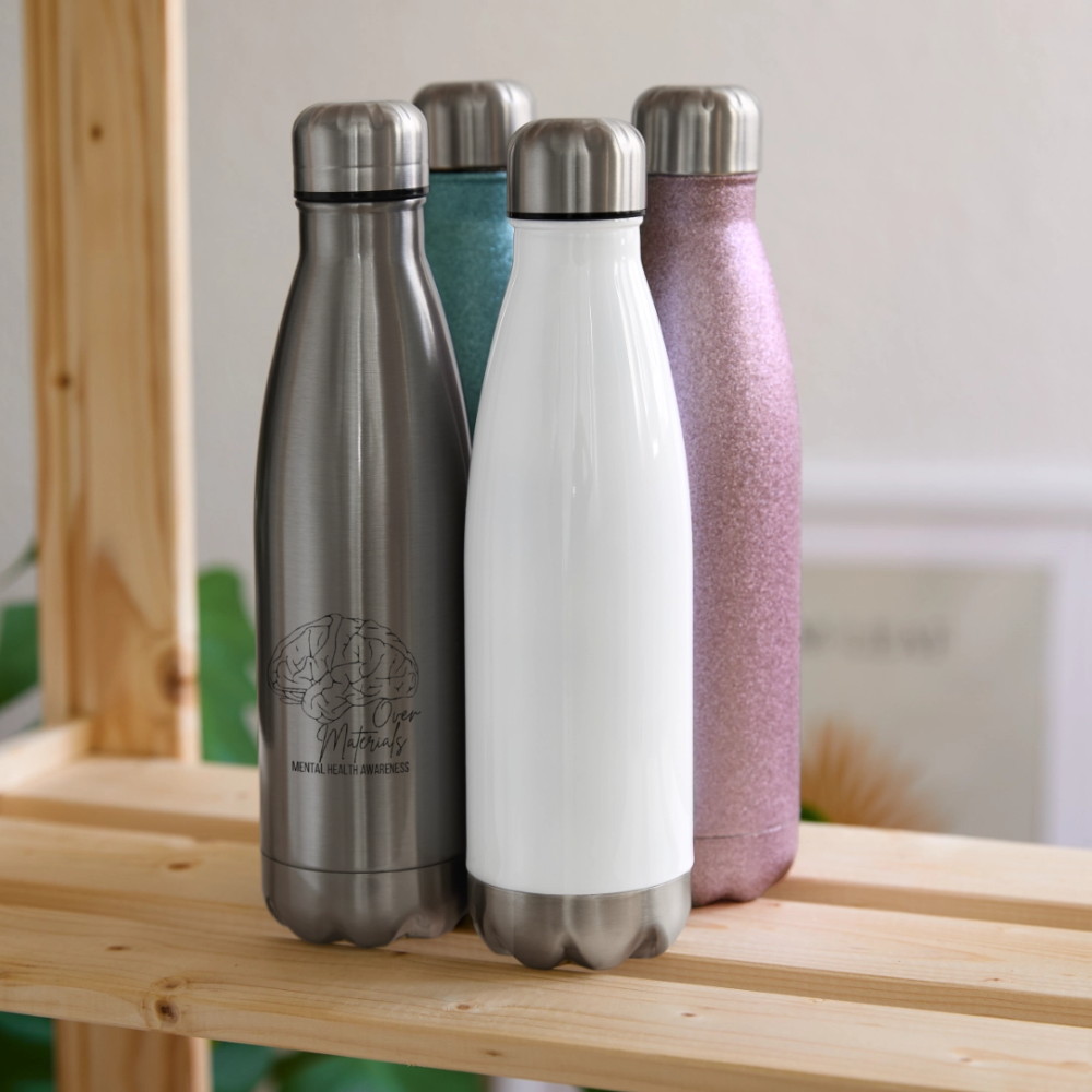 Mind Over Materials Insulated Stainless Steel Water Bottle - silver