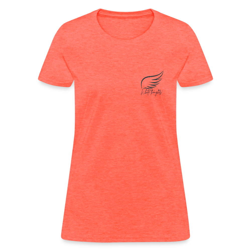 White Thoughts MH Women's T-Shirt - heather coral