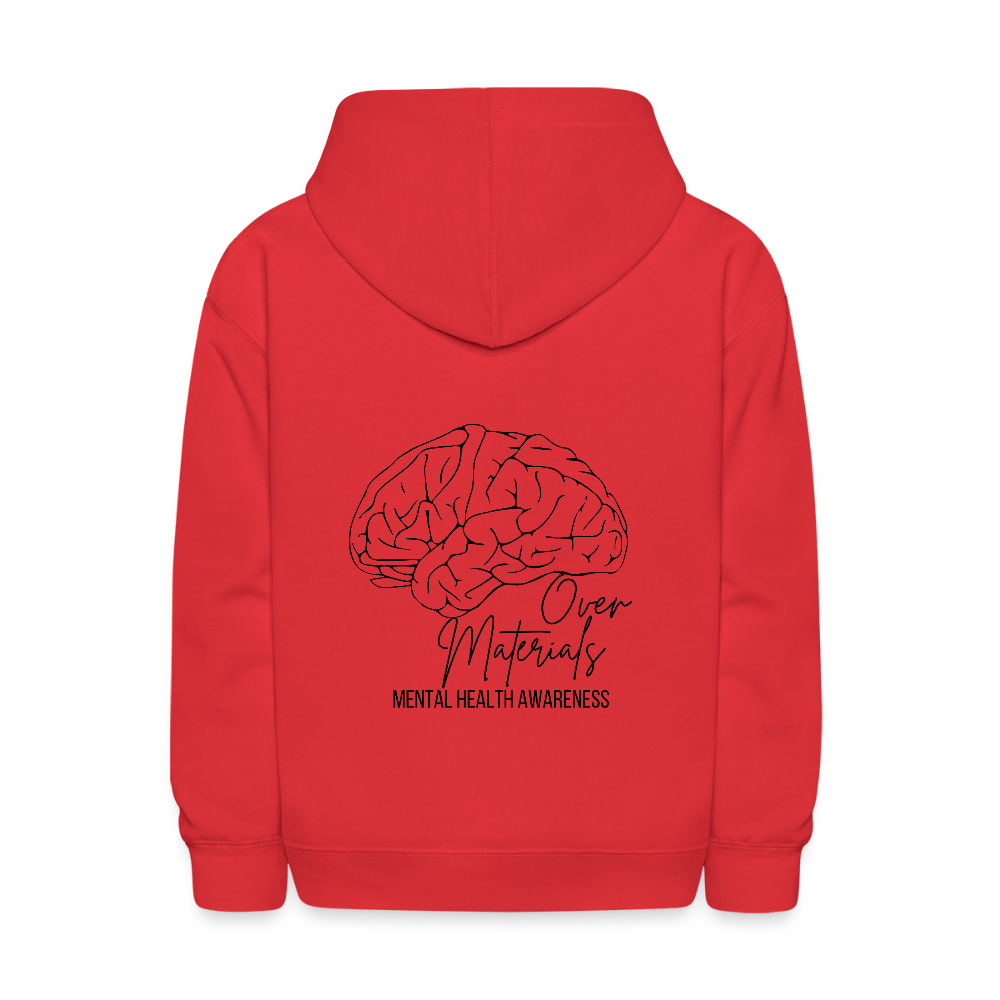 Mind Over Materials Kids' Hoodie - red