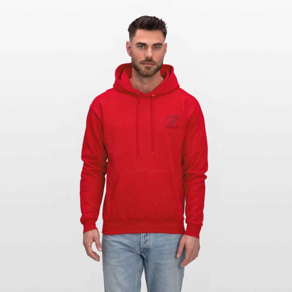 White Thoughts MH Men's Hoodie - red