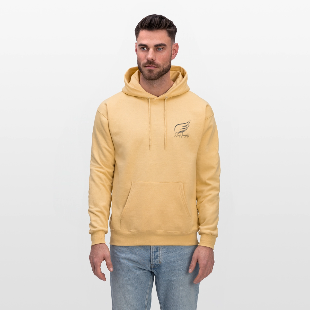 White Thoughts MH Men's Hoodie - light gold 