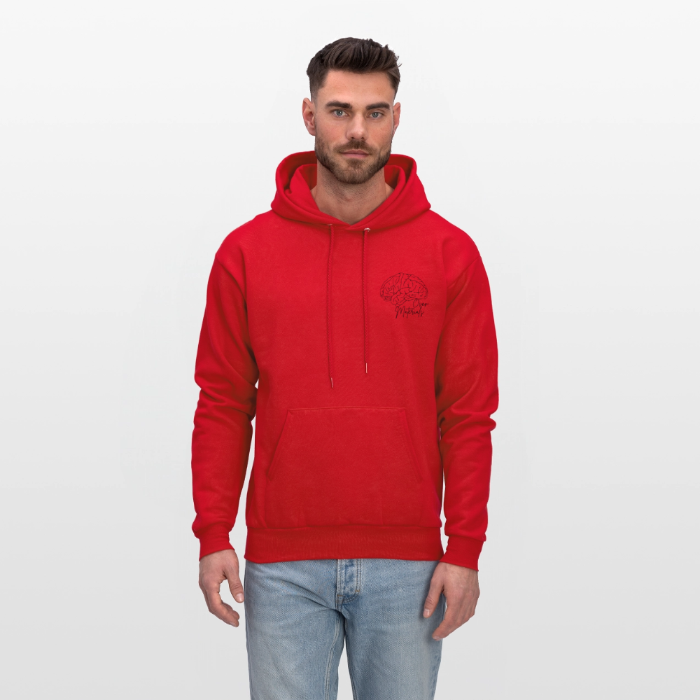 Mind Over Materials Men's Hoodie - red