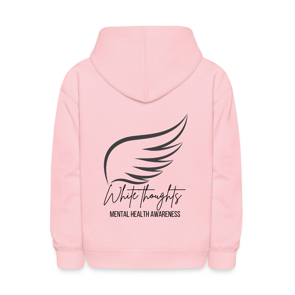 White Thoughts MH Kids' Hoodie - pink