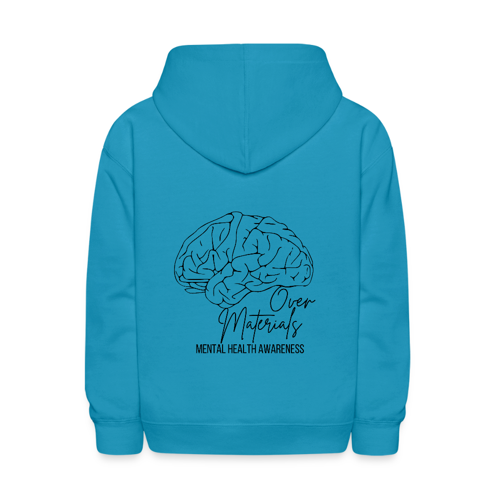 Mind Over Materials Kids' Hoodie - turquoise