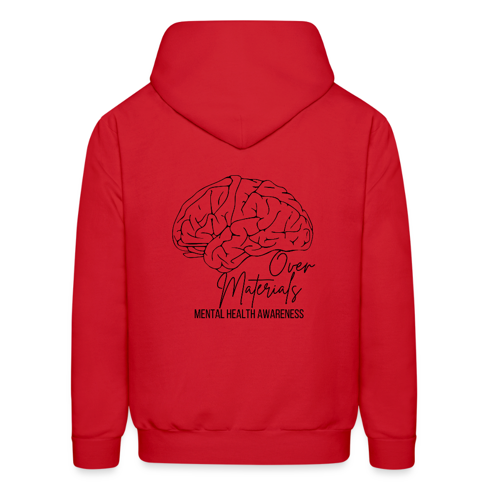 Mind Over Materials Men's Hoodie - red