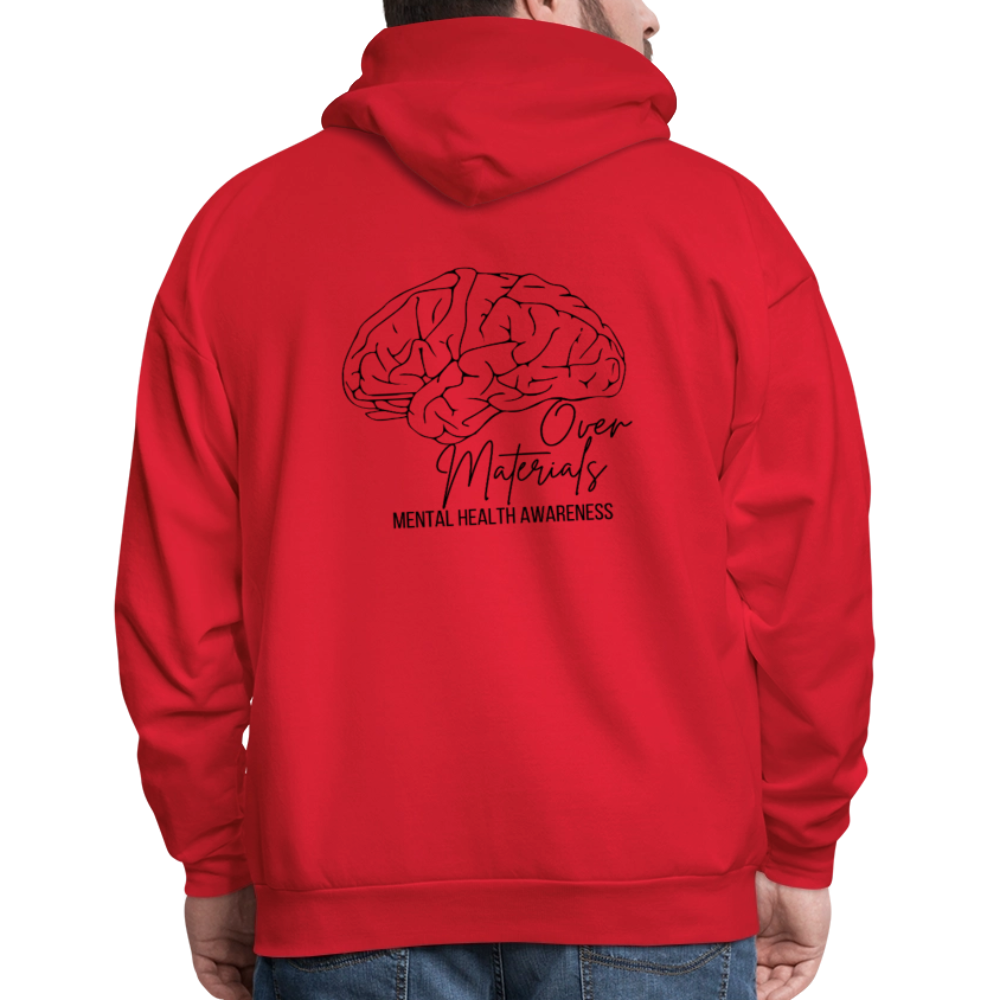 Mind Over Materials Men's Hoodie - red