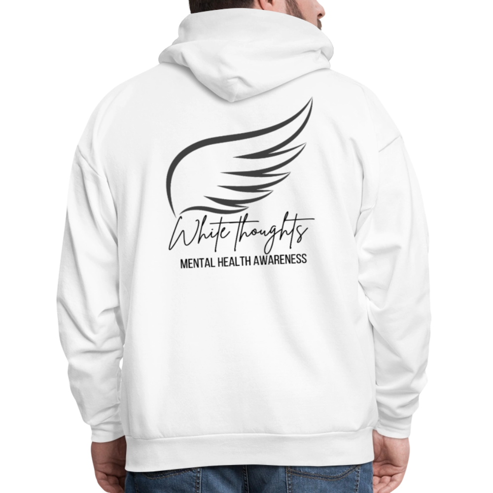 White Thoughts MH Men's Hoodie - white