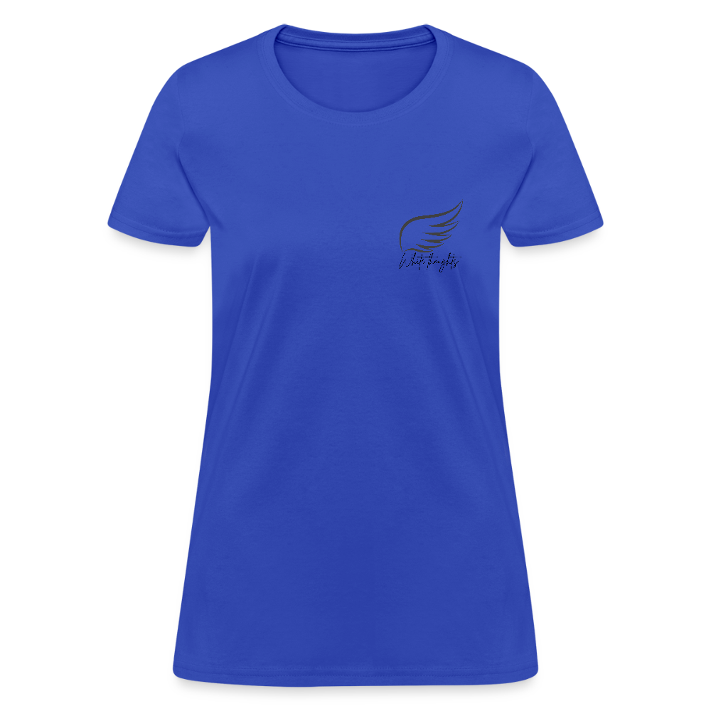 White Thoughts MH Women's T-Shirt - royal blue