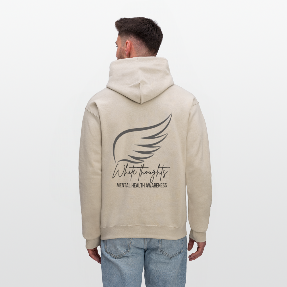 White Thoughts MH Men's Hoodie - Sand